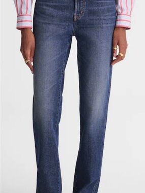 Madewell Straight-Leg Jeans in Medium Blue Wash